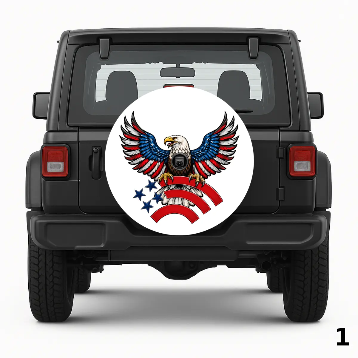 =Flag And Eagle Spare Tire Cover