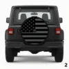 =Flag Black And Gray Spare Tire Cover