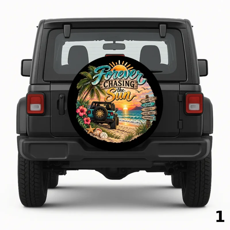 =Forever Chasing The Sun Spare Tire Cover