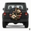 =Ghosted American Flag Spare Tire Cover