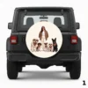 =Girl And Her Pups Spare Tire Cover