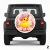 =Girly Rubber Duck Spare Tire Cover
