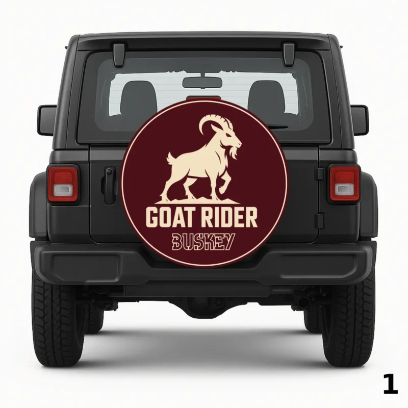 =Goat Rider Spare Tire Cover