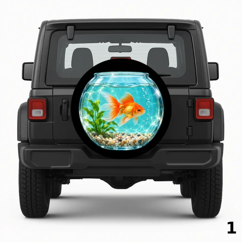 =Goldfish Bowl Spare Tire Cover
