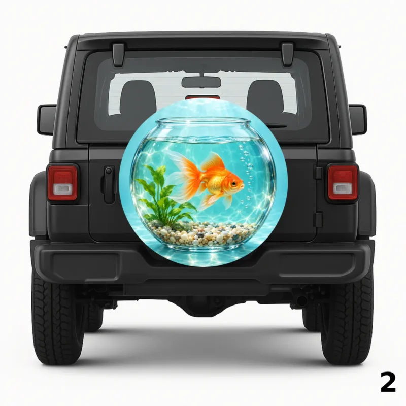 =Goldfish Bowl Spare Tire Cover