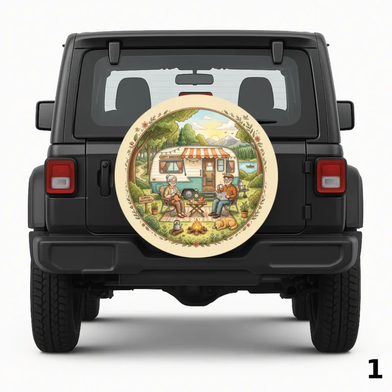=Grandma and Grandpa Spare Tire Cover