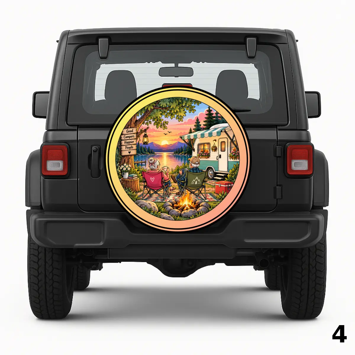 =Grandma and Grandpa Spare Tire Cover