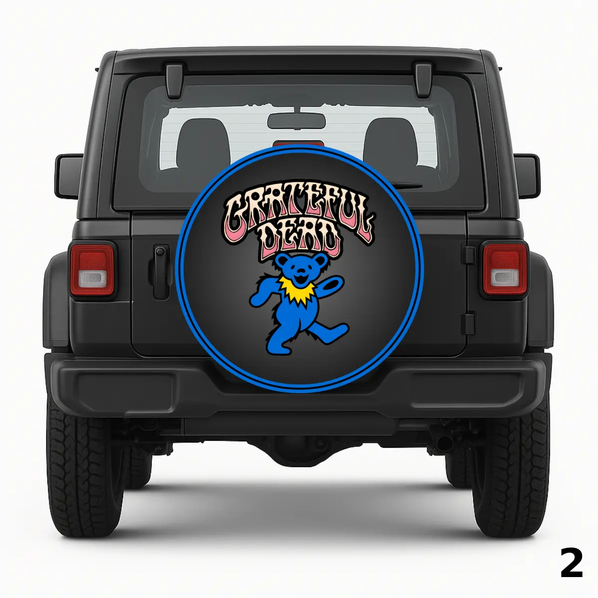 =Grateful Dead Blue Dancing Bear Spare Tire Cover
