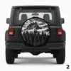 =Gray Landscape Spare Tire Cover