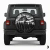=Gray Landscape Spare Tire Cover
