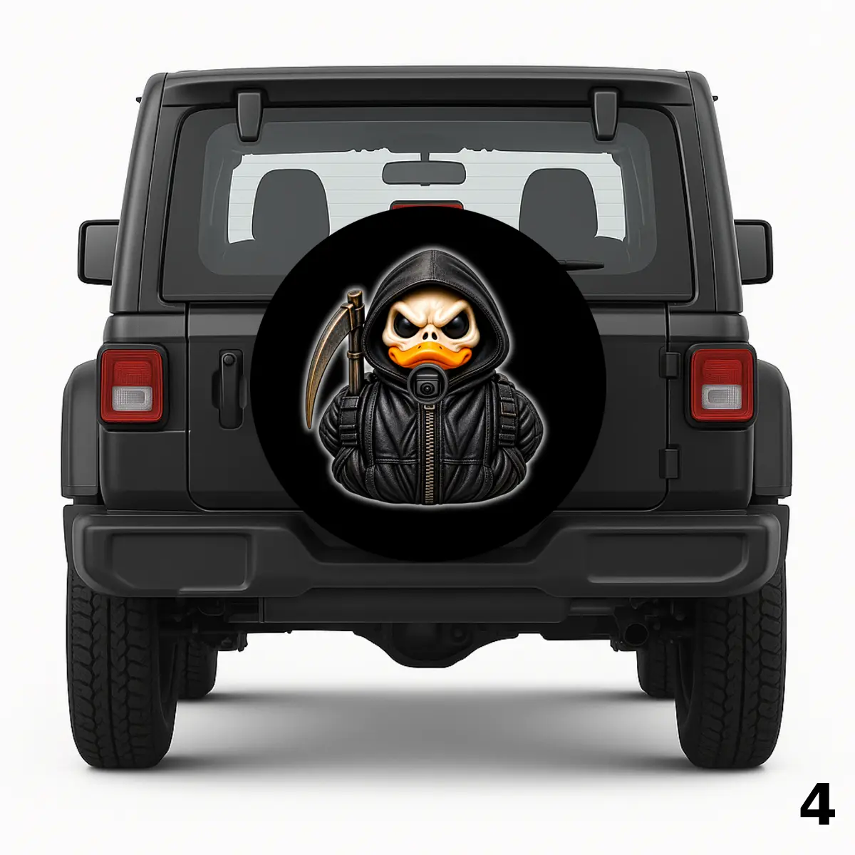 =Grim Reaper Duck Spare Tire Cover