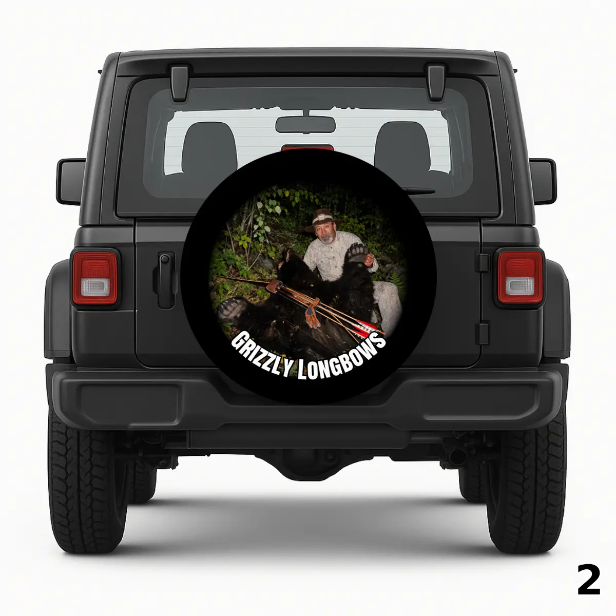 =Grizzly Longbows Spare Tire Cover