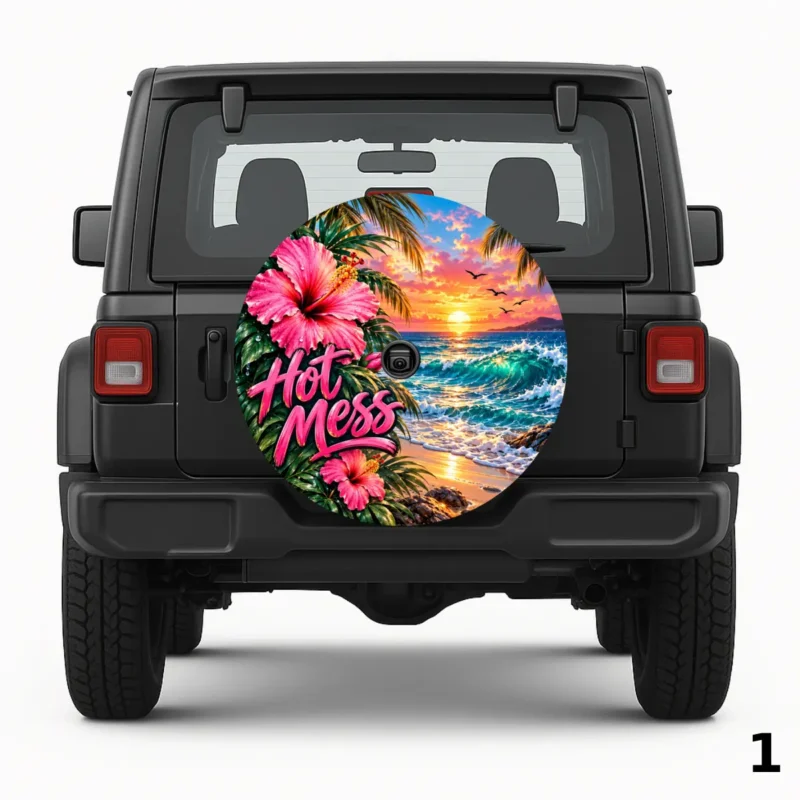 =H Spare Tire Cover