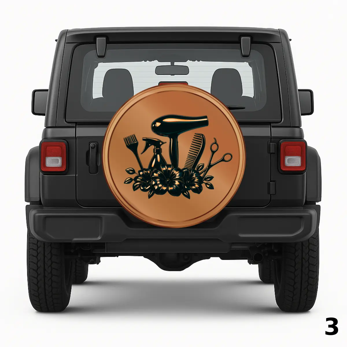 =Hairdresser Theme Spare Tire Cover