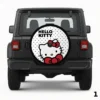 =Hello Kitty With Red Hearts Spare Tire Cover