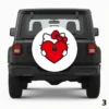 =Hello Kitty With Red Hearts Spare Tire Cover