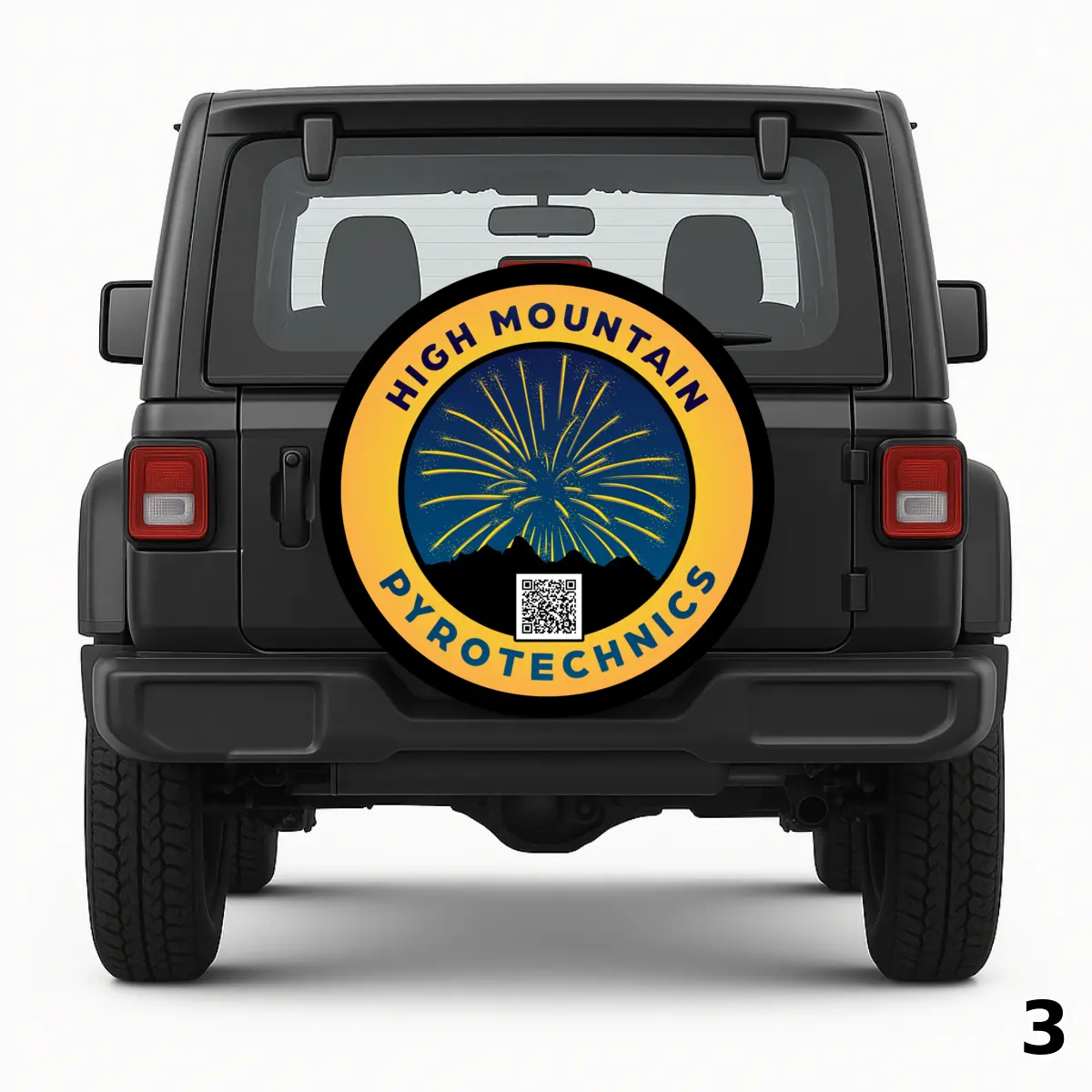 =High Mountain Pyrotechnics Spare Tire Cover