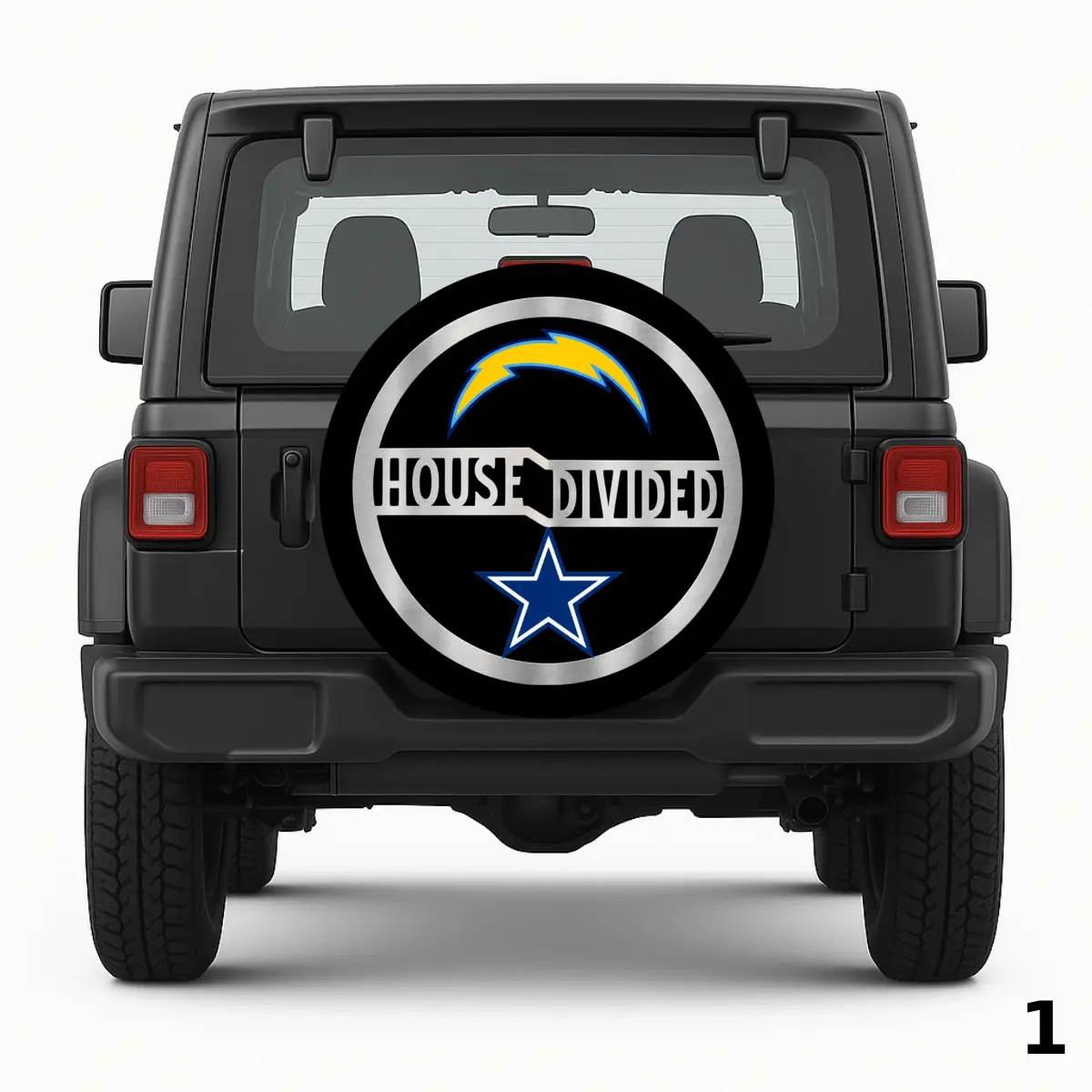 =House Divided Spare Tire Cover