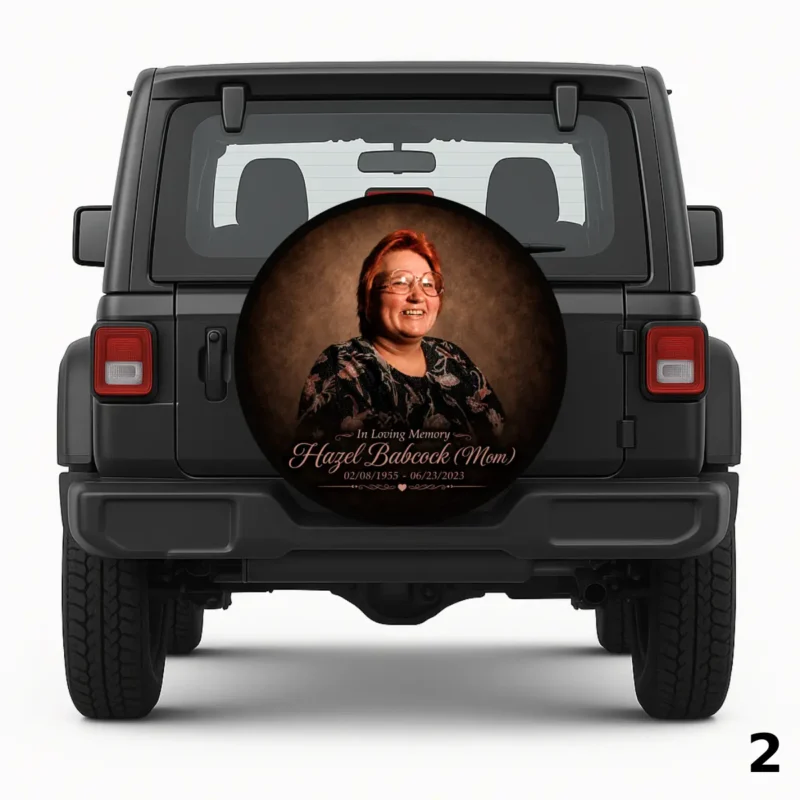 =In Loving Memory Of Hazel Babcock Spare Tire Cover