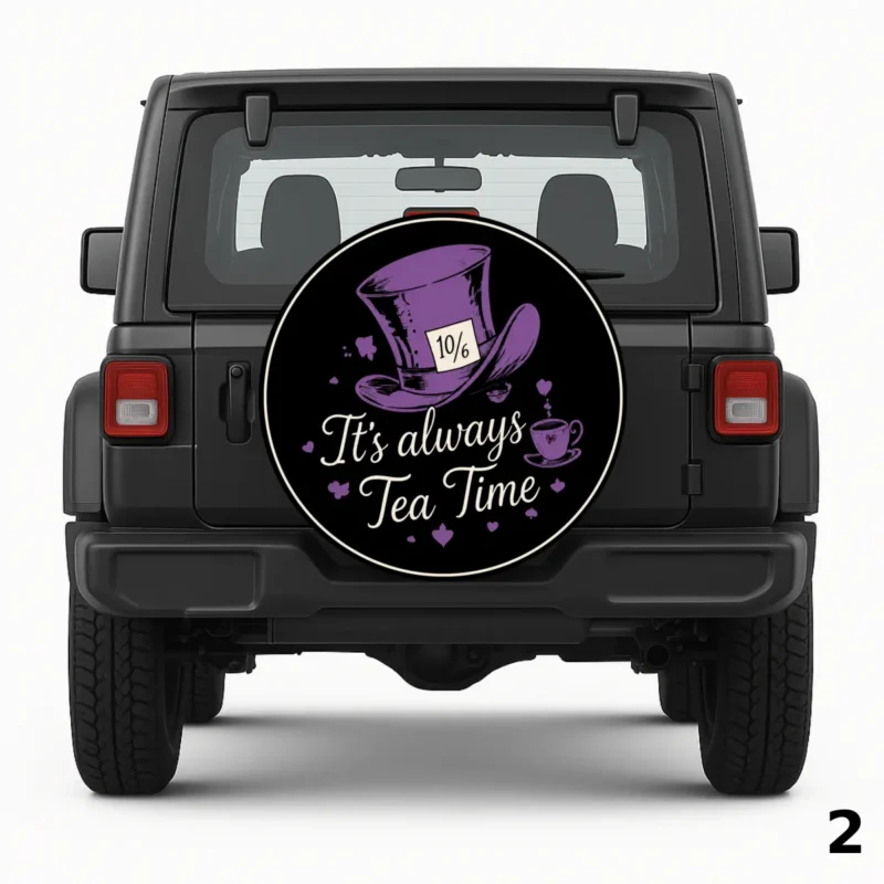 =It's Always Tea Time Spare Tire Cover