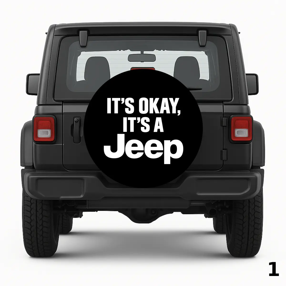 =It's Okay It's A Jeep Spare Tire Cover