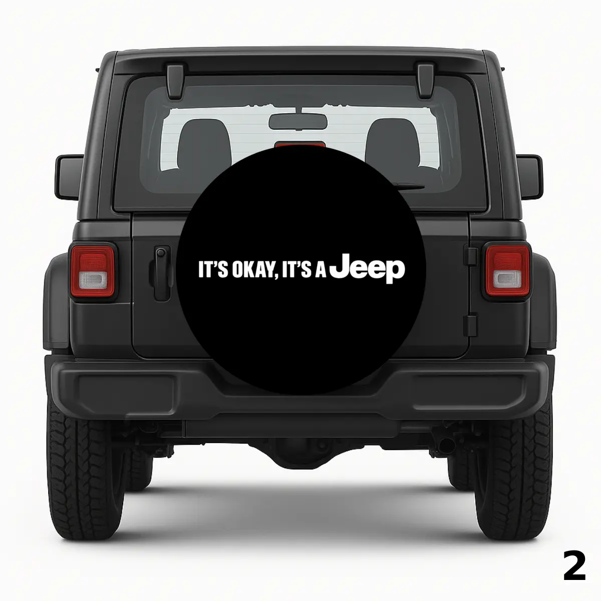 =It's Okay It's A Jeep Spare Tire Cover