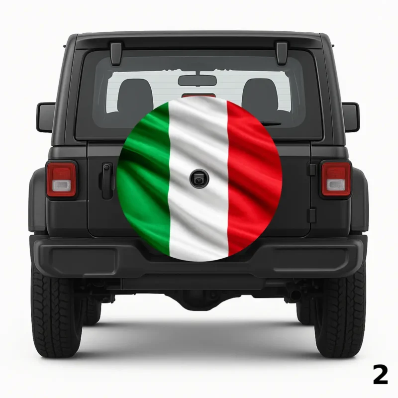 =Italian Flag Spare Tire Cover