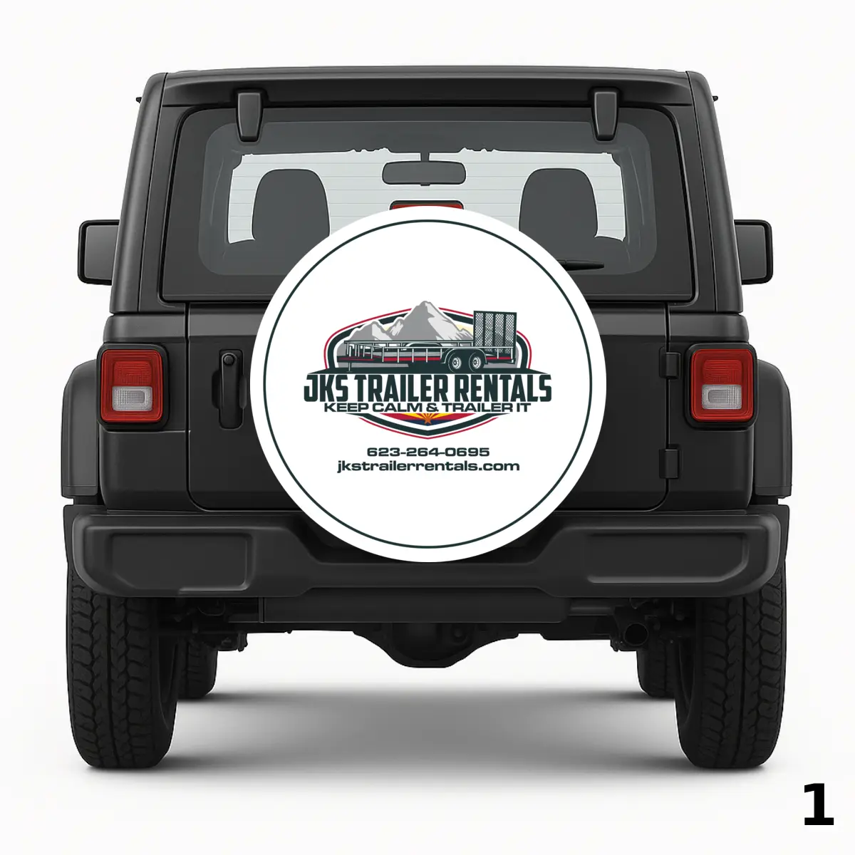 =JKS Trailer Rentals Spare Tire Cover