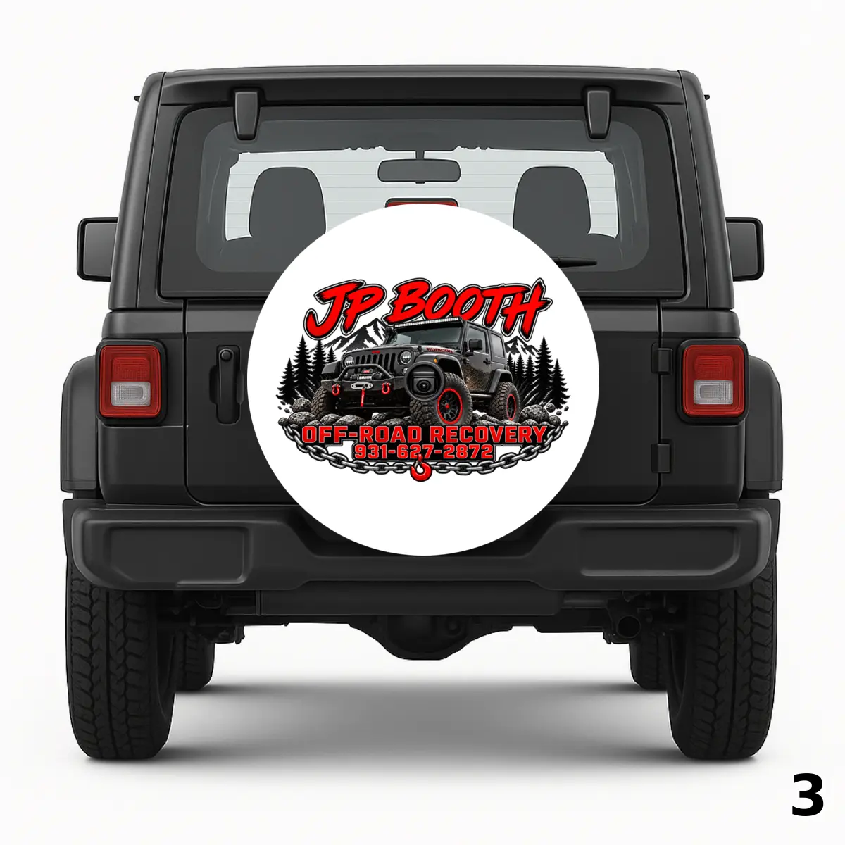 =JP Booth Off Road Recovery Spare Tire Cover