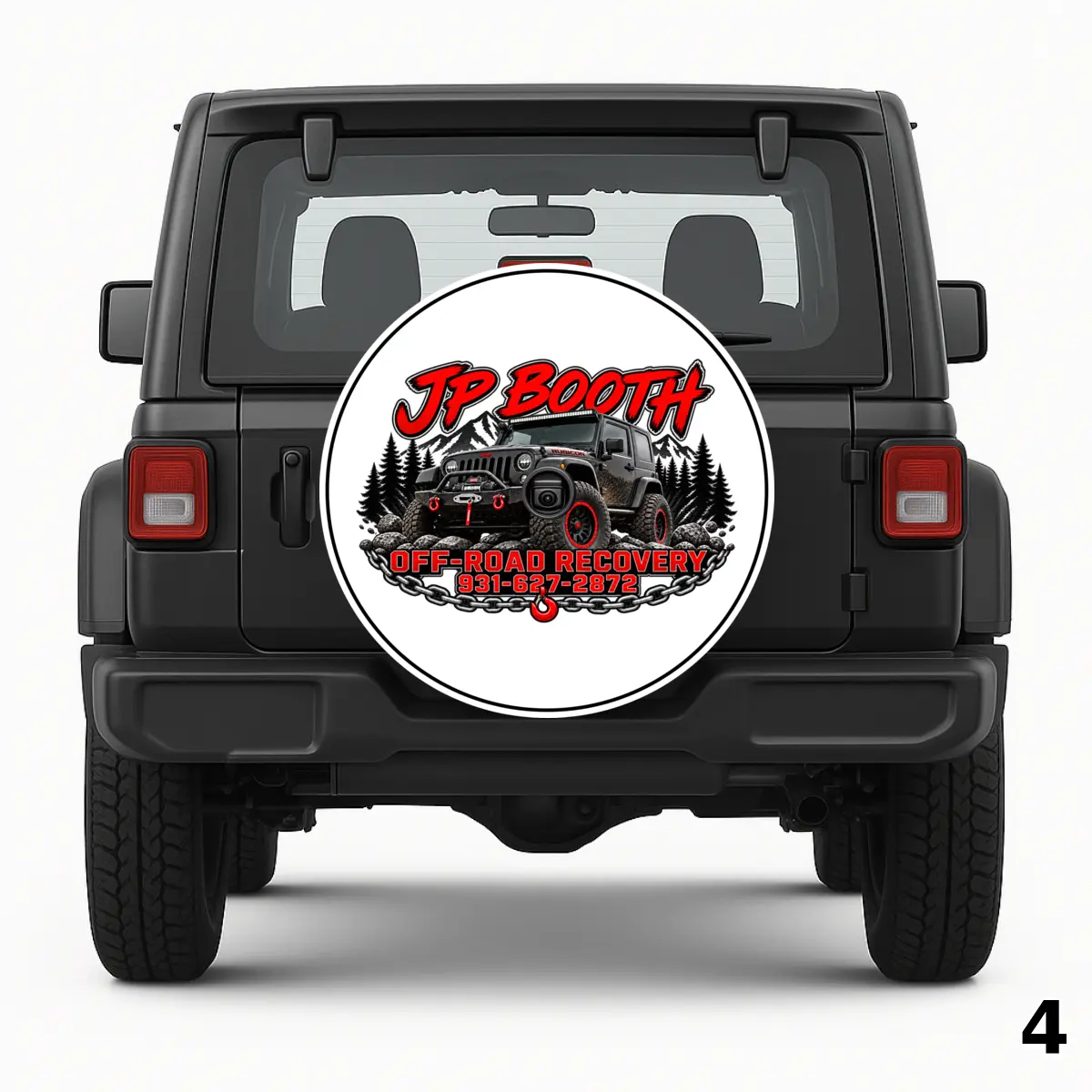 =JP Booth Off Road Recovery Spare Tire Cover