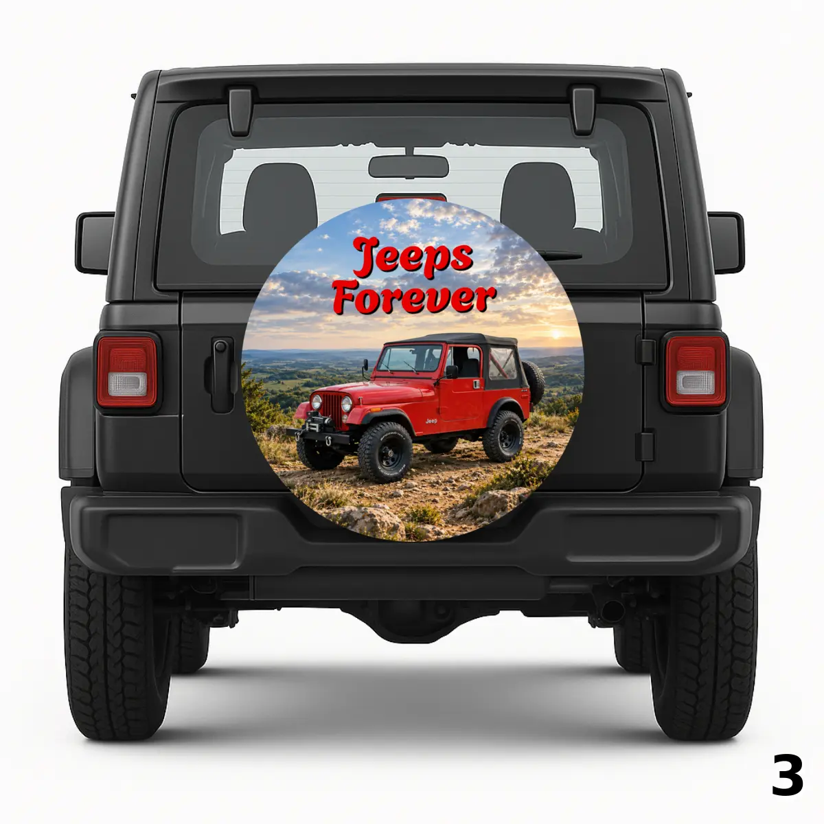 =Jeeps Forever Spare Tire Cover
