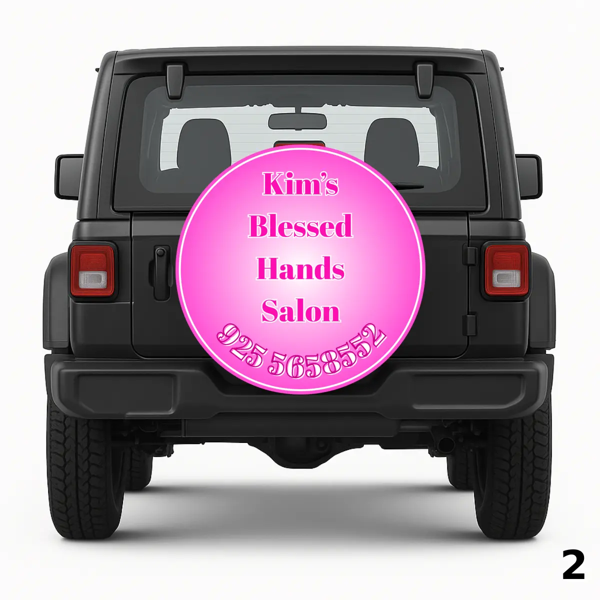 =Kim's Blessed Hands Salon Spare Tire Cover