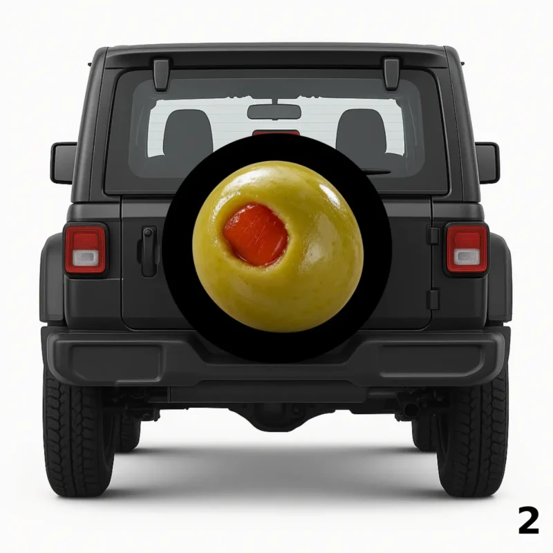 =Large Green Olive Spare Tire Cover