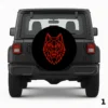 =Logo de Lobo Funda para Rueda de Repuesto