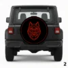=Logo de Lobo Funda para Rueda de Repuesto