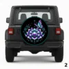 =Lotus Flower Design Spare Tire Cover
