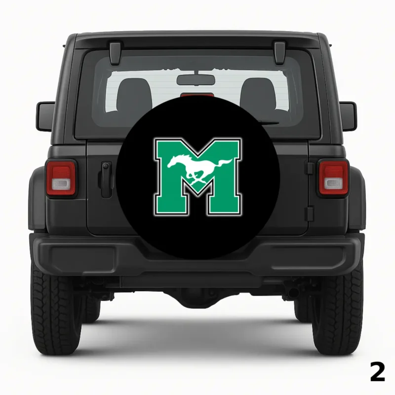 =M High-School Logo Spare Tire Cover