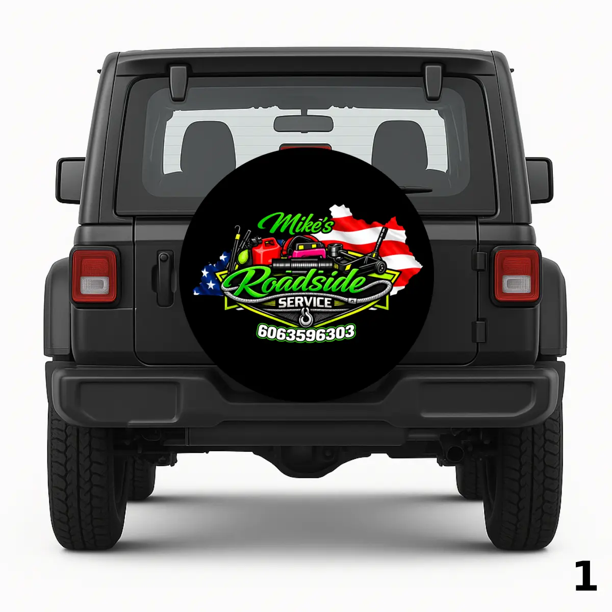 =Mike's Roadside Servise Spare Tire Cover