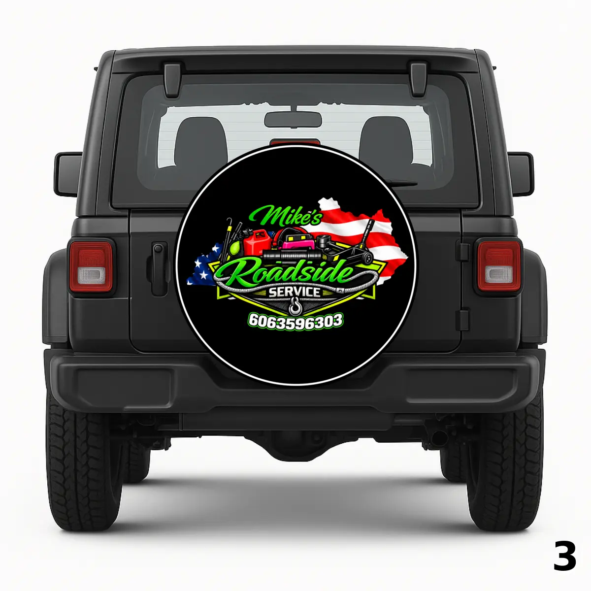 =Mike's Roadside Servise Spare Tire Cover