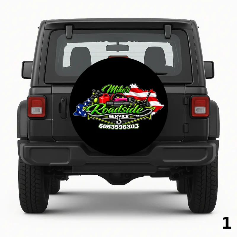 =Mikes Roadside Service Spare Tire Cover