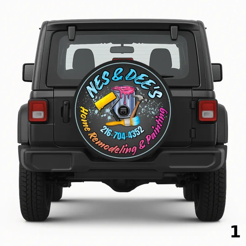 =Nes & Dee's Home Remodeling & Painting Spare Tire Cover