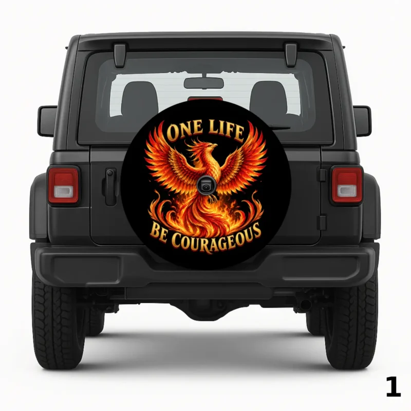=One Life Be Courageous Spare Tire Cover