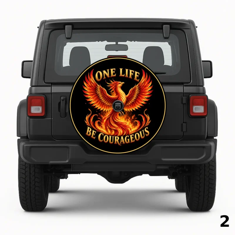 =One Life Be Courageous Spare Tire Cover