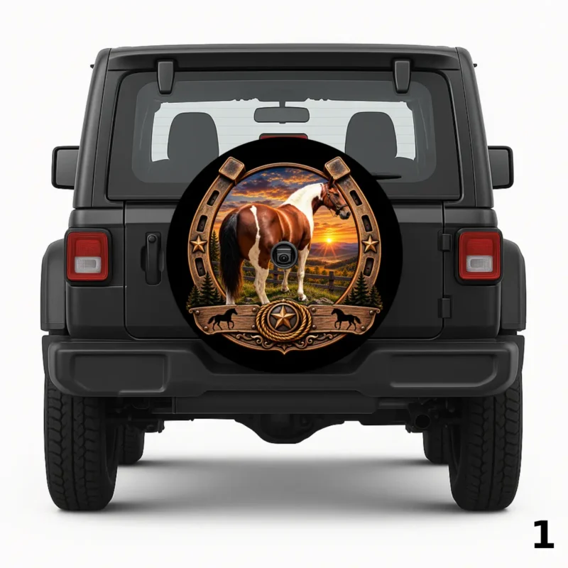=Paint Horse Design Spare Tire Cover