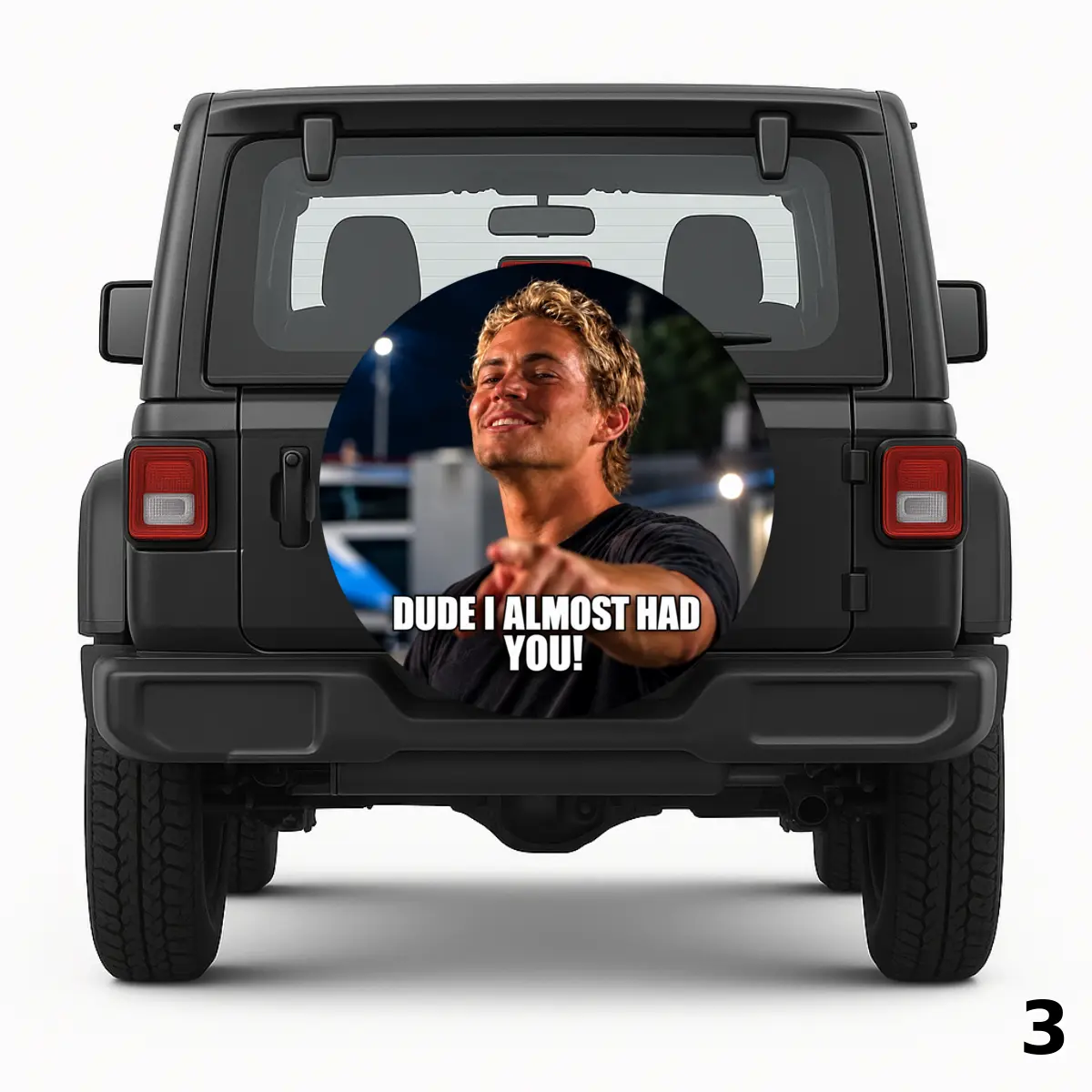 =Paul Walker Spare Tire Cover