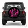 =Pink Bronco Yeti Spare Tire Cover