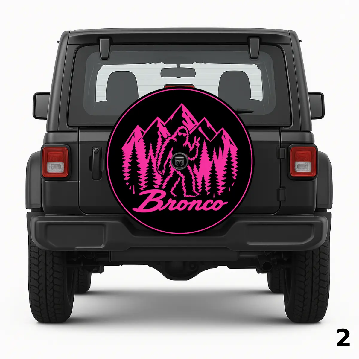 =Pink Bronco Yeti Spare Tire Cover