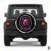 =Pink Scarab Spare Tire Cover