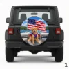 =Pup On Boat Spare Tire Cover
