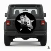 =Rosie the Riveter Black and White Spare Tire Cover